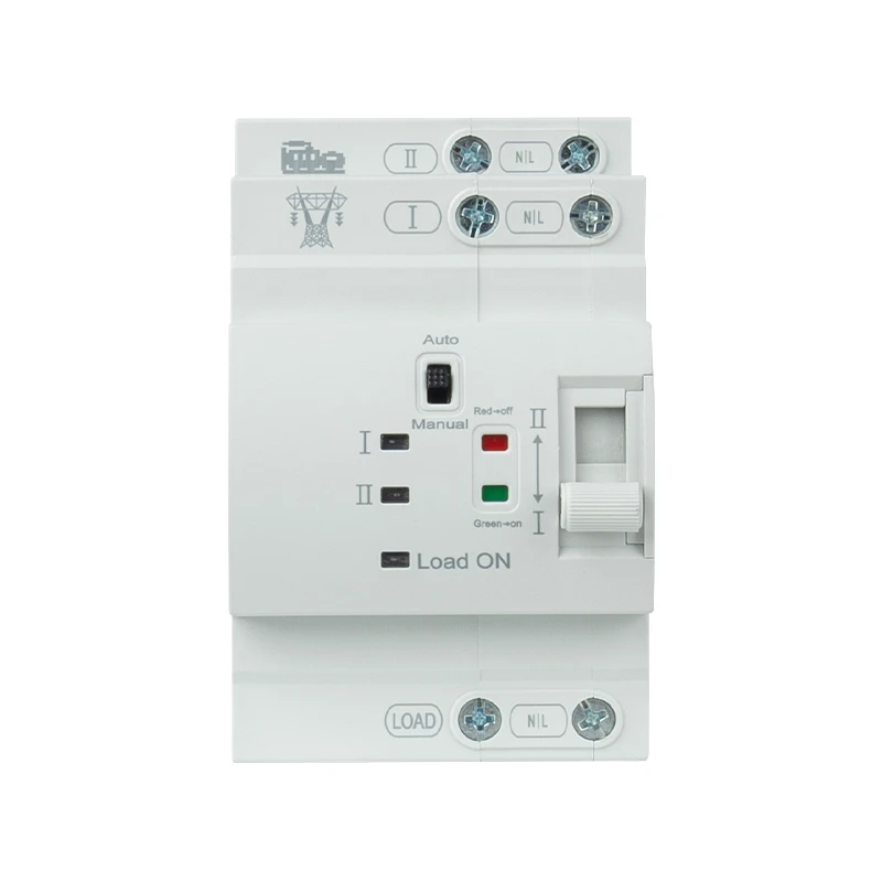 Switsh Trosglwyddo Pŵer Deuol 2P 220V Awtomatig